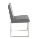 Fuji - Contemporary Modern Elegance High Back Dining Chair (Set of 2) by HouseOfZazla