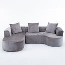 Modular Sectional Sofa With L Shape Chaise With Deep Seat by HouseOfZazla