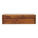 Lunar - 2 Drawer Wall Mounted Media Unit - Brown by HouseOfZazla