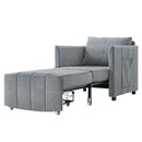 Upholstered Convertible Sleeper Sofa With 5 Position Backrest, Side Pockets, Storage by HouseOfZazla