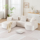 Modular Sectional Sofa With L Shape Chaise With Deep Seat by HouseOfZazla