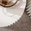 White Round Storage Table Set with Lift-Off Lid
