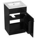Bathroom Vanity With Sink, Cabinet With Adjustable Shelf by HouseOfZazla