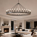 59.1 Inch 36-Light Wagon Wheel Chandelier by HouseOfZazla