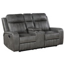Forrest - 2 Piece Motion Reclining Sofa Set - Gray by HouseOfZazla