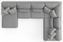 Titan - Sectional With Comfort Coil Seating And Accent Pillows Included