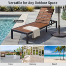 Outdoor Chaise With Adjustable Backrest