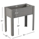Raised Garden Bed With Legs, Elevated Planter Box For Outdoor Plants by Unique Piece Furniture