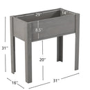 Raised Garden Bed With Legs, Elevated Planter Box For Outdoor Plants