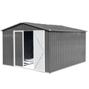 Metal garden sheds 8ftx10ft outdoor storage sheds Grey (Old sku:W1350S00016)