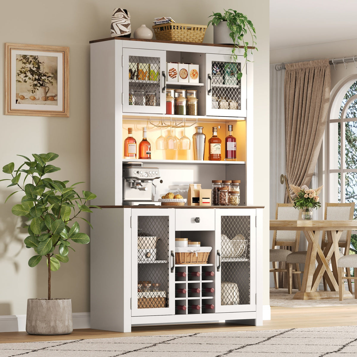 70.9" Kitchen Pantry Storage Cabinet, photo 6 of 10