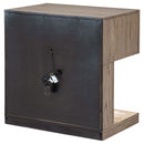 Gibbons - 1 Drawer Nightstand With LED Light - Brown by HouseOfZazla