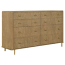 Arini 5-piece Queen Bedroom Set Cream and Sand Wash