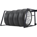 Heavy Duty Adjustable Garage Wall Multi-Tire Rack Storage - Black by HouseOfZazla