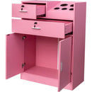 Locking Beauty Salon Storage Cabinet Hair Dryer Holder Stylist Equipment Drawer
