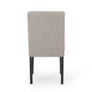Contemporary Dining Chair with Upholstered Seating and Tapered Legs by HouseOfZazla