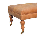 Buffalo - Ottoman With Castor Legs by HouseOfZazla