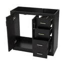 Retro Style Bathroom Vanity, 3 Drawers & Soft Closing Doors by HouseOfZazla