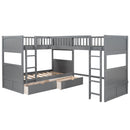 Bunk Bed With Loft And 2 Drawers