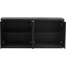 Distinctive Features of a Four-Door Cabinet Sideboard with Ash Veneer suitable for Hallway, Entryway, Living Room