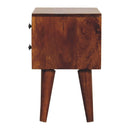 Mini Modern Bedside Table - Chestnut by HouseOfZazla