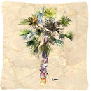 Palm Tree Decorative Throw Pillow 14x14 Indoor Outdoor Accent Cushion, Fabric Cover with Insert for Sofa, Bed, Porch & Living Room