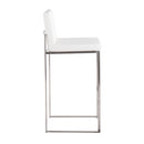 Fuji - Contemporary And Modern Elegance High Back Barstool by HouseOfZazla