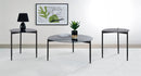 Rosalie 3-piece Round Coffee and End Table Set Grey