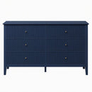 Modern 6 Drawer Fluted Dresser by HouseOfZazla