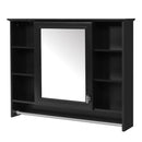 Modern Wall Mounted Mirror Cabinet with Adjustable Shelf and Towel Bar by HouseOfZazla