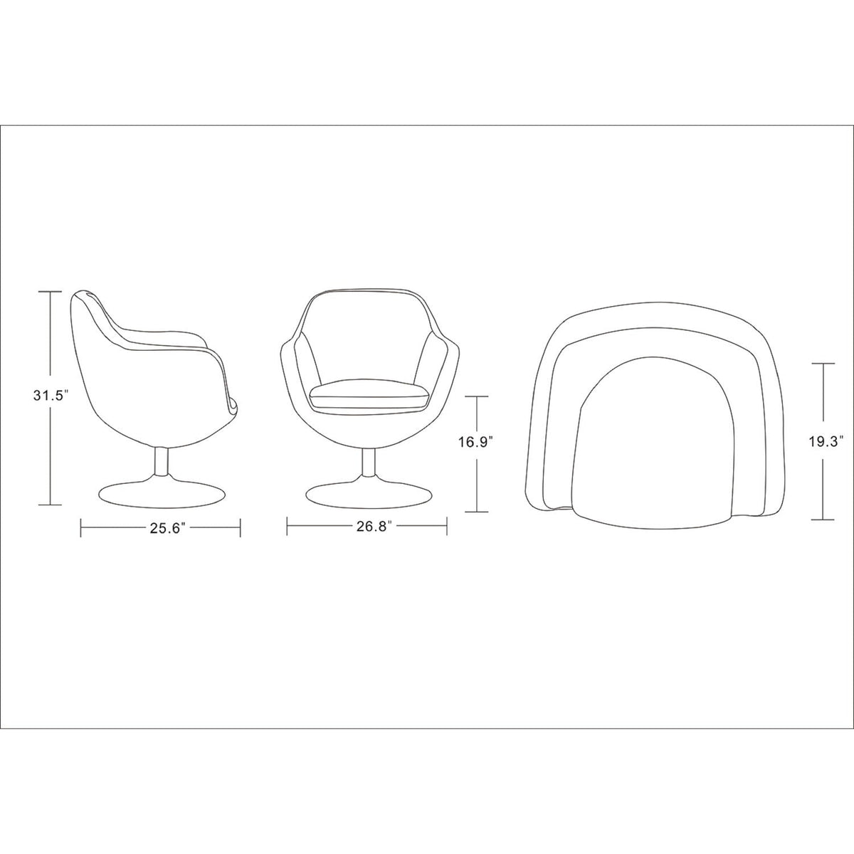 Caisson - Swivel Lounge Chair, photo 21 of 22