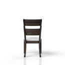 Upholstered Seat Side Chair - Chocolate by HouseOfZazla