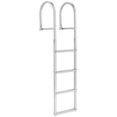 Removable Dock Ladder, 4 Steps, Aluminum Alloy Pontoon Boat Swim Ladder by HouseOfZazla