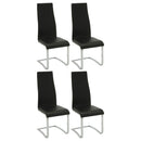 High Back Side Chairs Dining Chairs With Padded Upholstery (Set of 4)