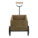 16.5x9.5x8" Rustic Wooden Wagon Planter with Flower Market Sign by HouseOfZazla