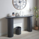 Fluted Cylinder Console Table - Black by HouseOfZazla
