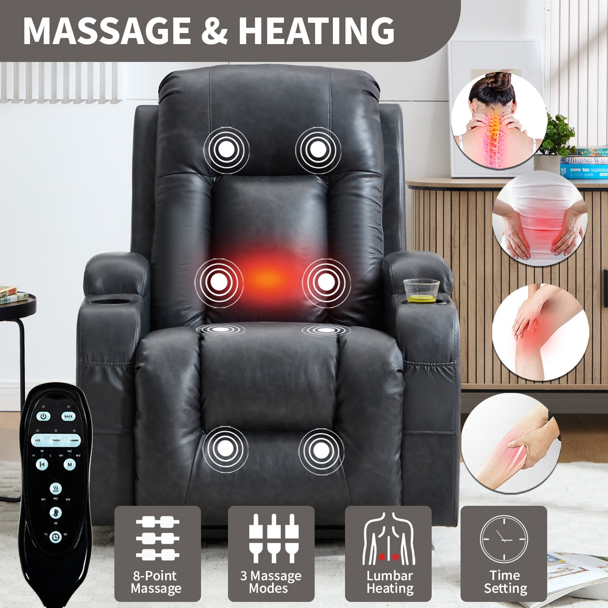 Dark Recliner with Power Lift Assistance, photo 8 of 10