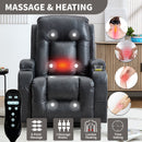 Dark Recliner with Power Lift Assistance