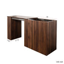 Computer Desk with Drawers, Modern Corner Home Office Storage with Extendable Table by HouseOfZazla