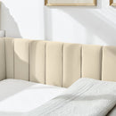 Mid-Century Upholstered Tufted Bed Frame With Backrest And Armrests by Unique Piece Furniture