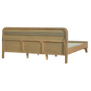 Pine Solid Wood Queen Size Bed, Rustic Yellow by HouseOfZazla