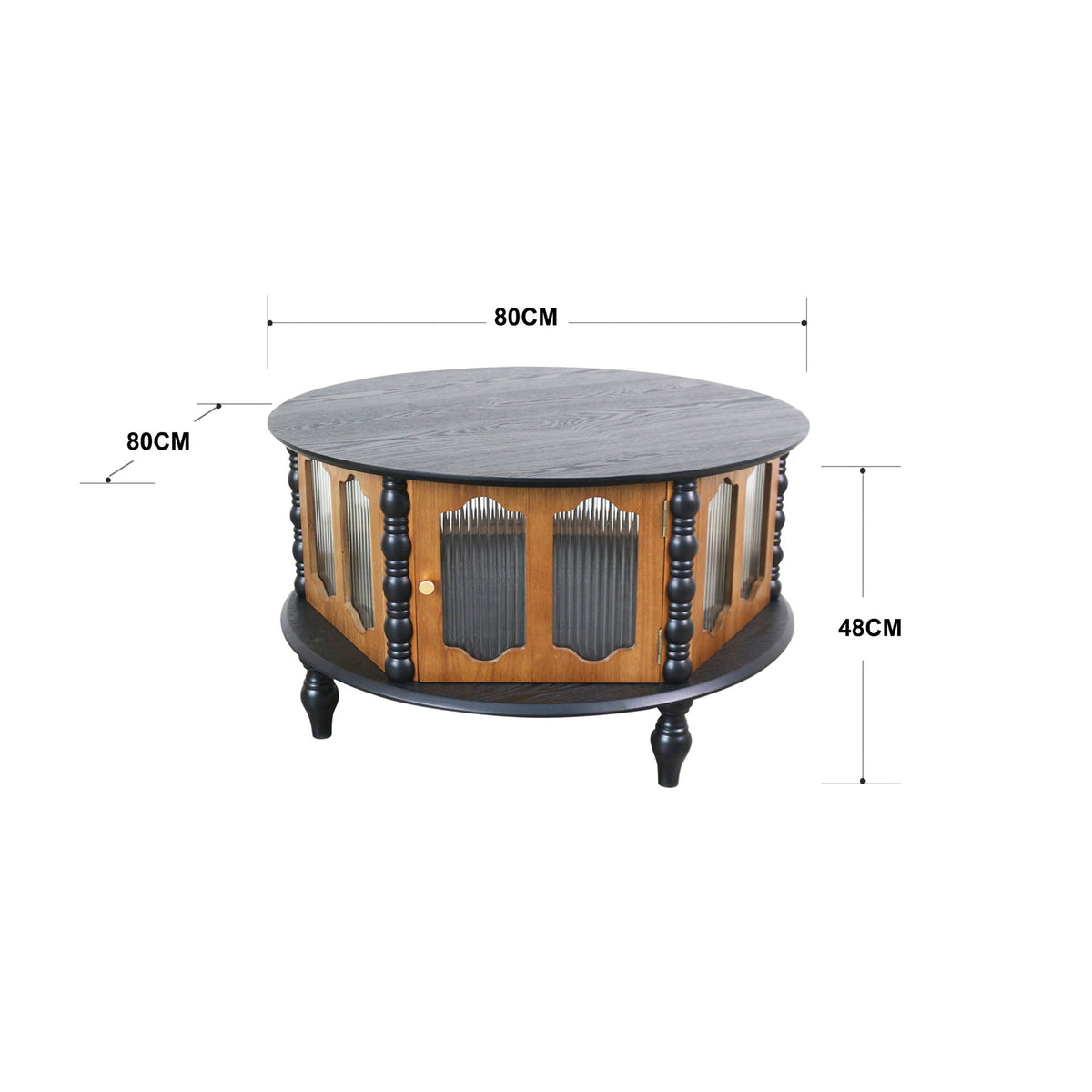 Round 3 Door Storage Coffee Table For Living Room, photo 8 of 8