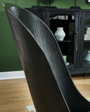 Rowanbeck - Dining Upholstered Side Chair (Set of 2) - Gray / Black