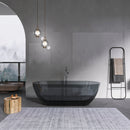 68.9 Inch Translucent Freestanding Bathtub