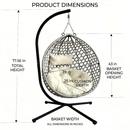 Foldable Hanging Egg Chair with Stand by HouseOfZazla