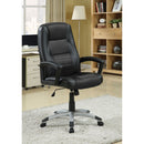 Office Chair With Base, Height Adjustable For Home & Workspaces - Black by HouseOfZazla