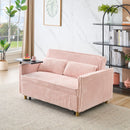 Pull Out Sofa With Movable Tabletop And USB Ports