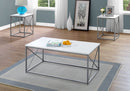 Table Set, Coffee, End, Side, Accent, Living Room, Contemporary, Modern (Set of 3) - White by HouseOfZazla