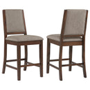 Allen - Upholstered Counter Chair (Set of 2) - Oak by HouseOfZazla