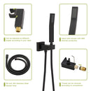 Dual Shower Head 16" Ceiling Mount Square Shower System With Rough In Valve by HouseOfZazla